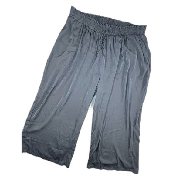 summersalt Pants - Summersalt The Silky Luxe Palazzo Pant Black Size 1XL Resort Coverup Wide Leg